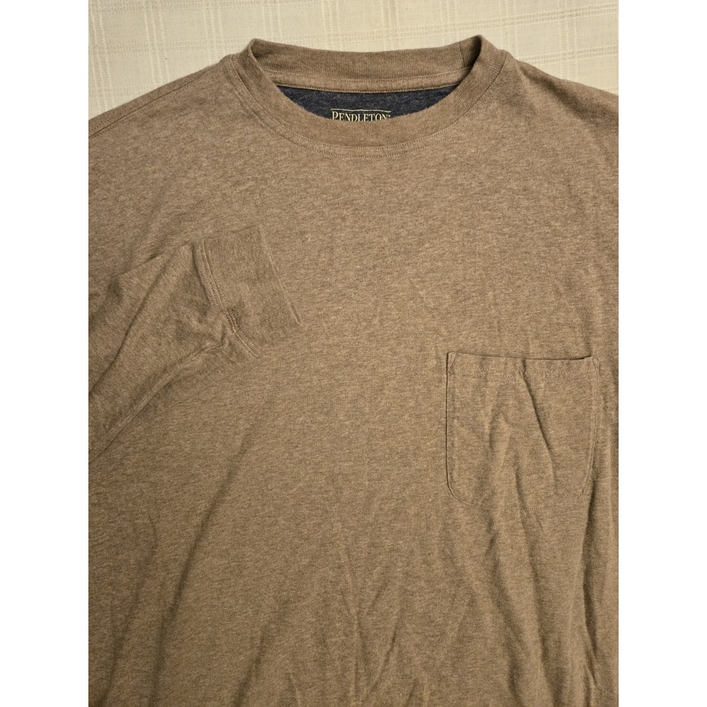 Pendleton Long Sleeve Shirt Mens XL Outdoor Pocket Crew Neck Layering Top *READ
